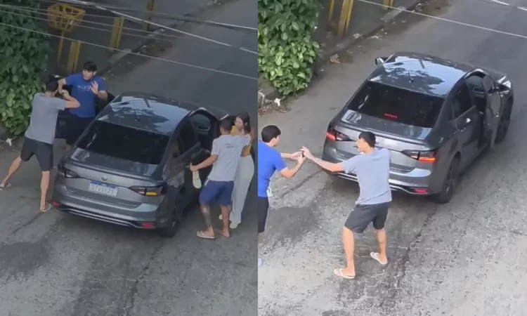 Casal tem carro roubado